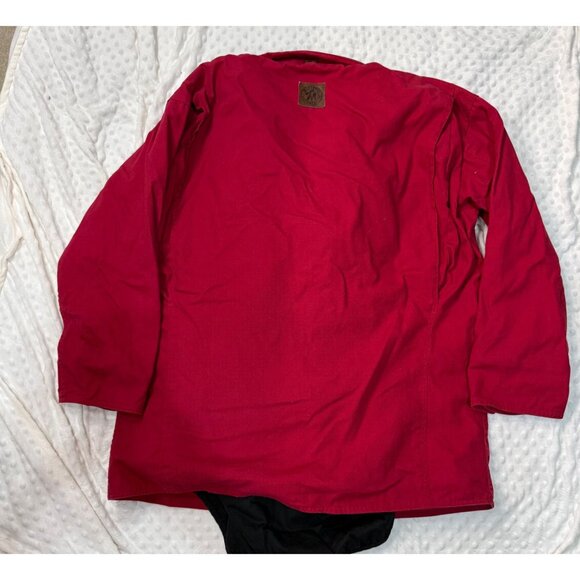 VTG Marlboro Store Barn Coat W/Reverse Vest Adult Sz. XL Red Full Zip Old School - Picture 3 of 10